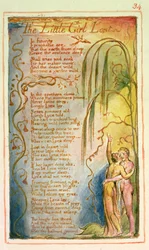 Het Kleine Meisje Verloren: plaat 34 uit Songs of Innocence and of Experience (kopie AA) c.1815-26